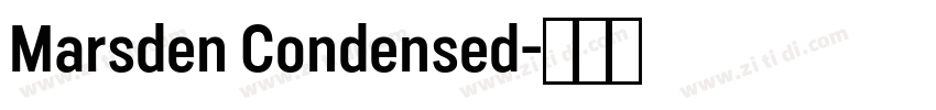 Marsden Condensed字体转换